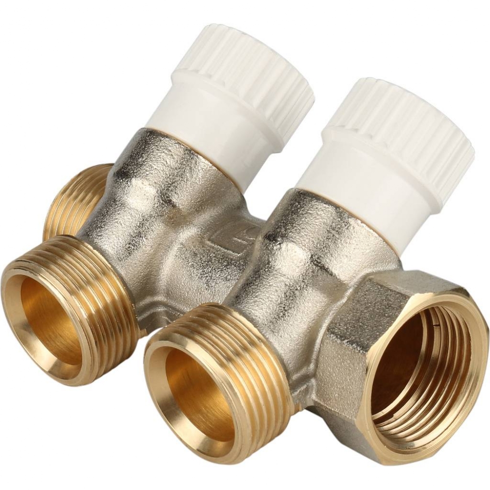 Коллектор никелированный, подключение